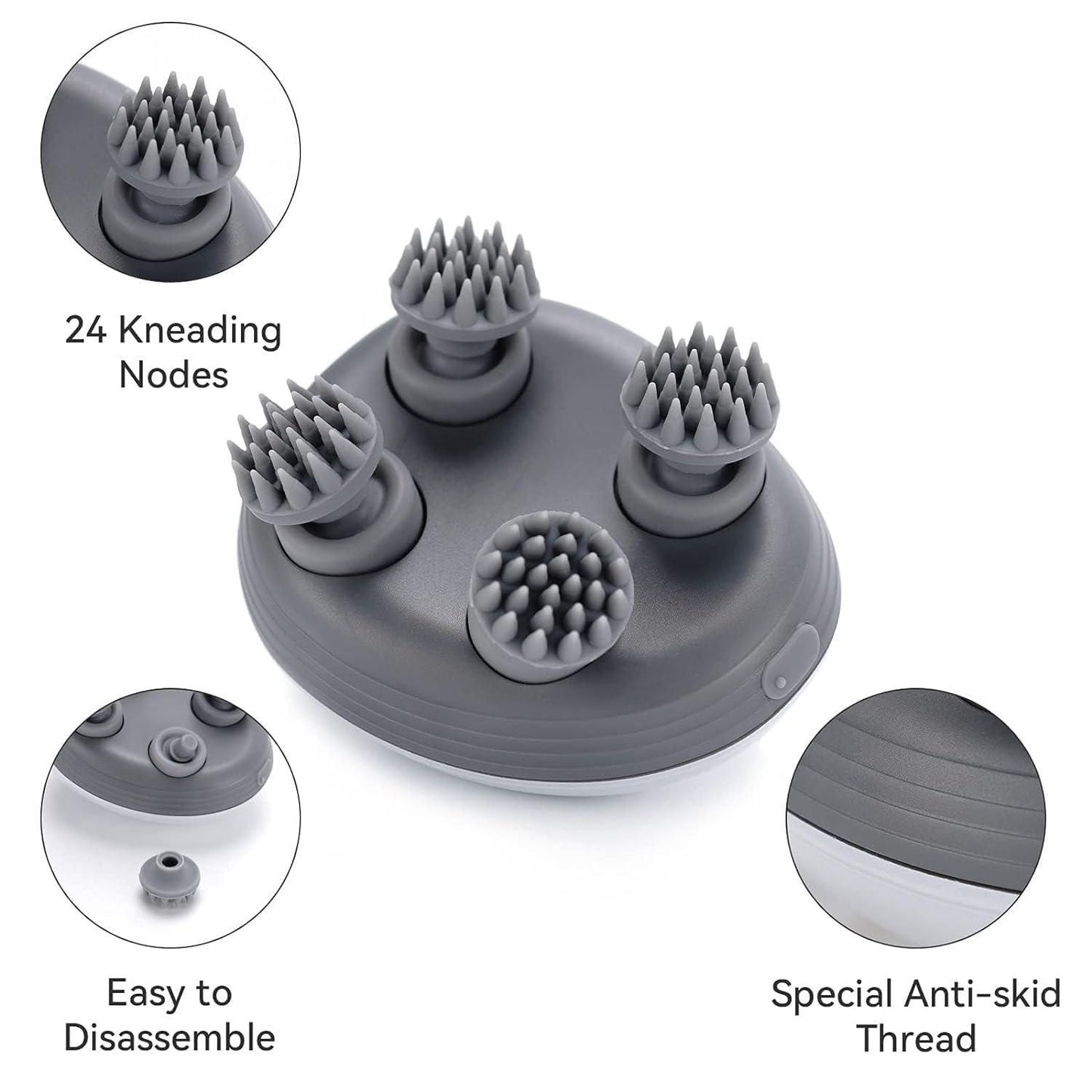 Electric Scalp Massager for Hair Growth & Relaxation – 3D Head & Body Massager