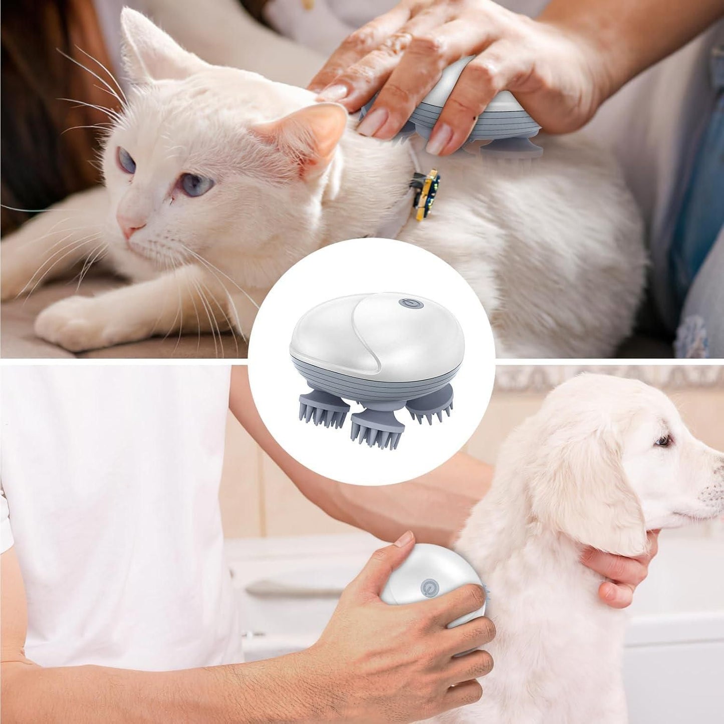 Electric Scalp Massager for Hair Growth & Relaxation – 3D Head & Body Massager