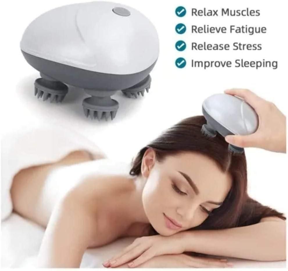 Electric Scalp Massager for Hair Growth & Relaxation – 3D Head & Body Massager