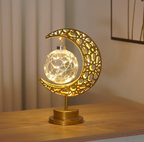 Modeling Lamp LED Creative Personality Iron Moon