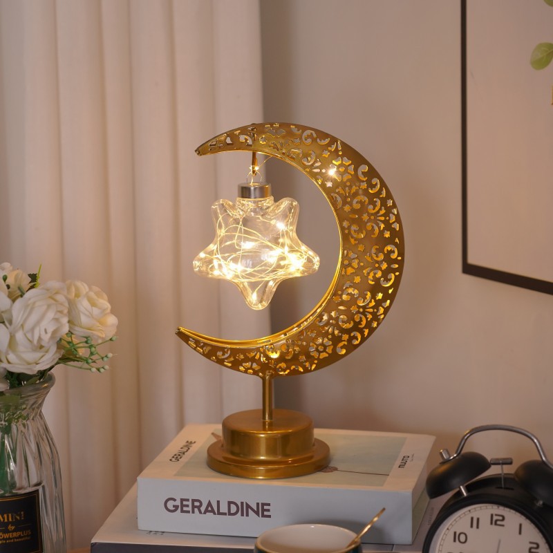 Modeling Lamp LED Creative Personality Iron Moon