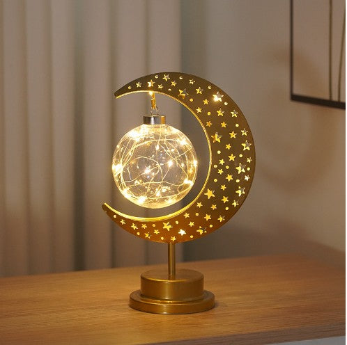 Modeling Lamp LED Creative Personality Iron Moon