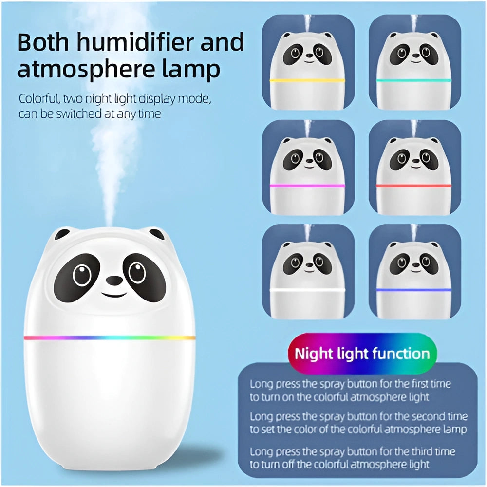 Panda Air Moisturizer & Perfume Diffuser | Cool Mist Room Moisture Diffuser | Best house warming gift